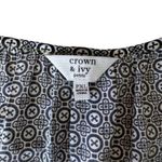 Crown & Ivy Boho Sleeveless Pattern Tank Top Crochet Size Petite XL Photo 2