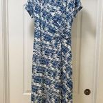 Soft Surroundings Dress Womens Petite Large Abstract Short Sleeve Rayon Flowy Photo 1