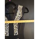 French Connection Structured Sheath Dress Size 0 Black Animal Mob Wife Photo 5