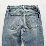 RTA Michael Jean Blue Wash Size 26 Straight Leg Side Snap Button High Rise USA Photo 6