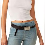 Free People  Oyster Bay Hip Belt Black Silver S/M Photo 0