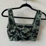 Free People  Movement Camo Ribbed Square Neck Bra Photo 1