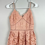FIT &‎ FLARE LACE CAMI DRESS by BEAUTIFUL GIRL SIZE SMALL with pockets Pink Photo 4