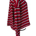 Hollister Large Cropped Boyfriend Tee-Shirt Top Striped Long Sleeve Oversized Photo 3