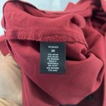 Roz & Ali  Classic Fit Pants Womens 20W Plus High Rise Ankle Red Stretch Studs Photo 10