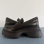 Michael Kors Shiloh Black Leather Chunky Lug Sole Platform Loafers Photo 5