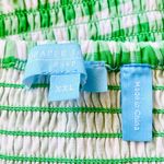 Draper James  RSVP Green & White Gingham Smocked Blouse. Photo 5