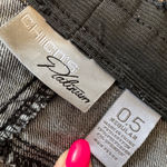 Chico's Women's Platinum Stretch Jeans Size 0.5 Gray Flare Leg Mid Rise Photo 2