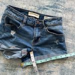 Bullhead Denim Co  Blue Distressed Cuffed Denim Super Stretch Shorty Size 24 Photo 4