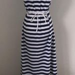 Denim & Co. Blue/White Striped Maxi Dress sz XS Blue Photo 5