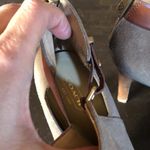 Coach taupe tan suede with leather strap booties Photo 9