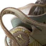 Fly London  Ylfa Gold Metallic Leather Lace Up Wedge Shoes size 35 US 5 Photo 9