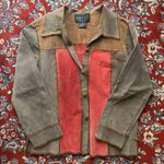 Vintage Selene Sport Leather Jacket Patchwork Stitches Button Front Medium Photo 0