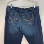 Harley Davidson Women's Dark Wash Denim Embellished Pockets Bootcut Jeans Sz 14 Blue Photo 7
