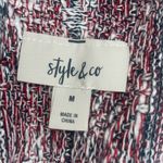 Style & Co . Womens Open Front Fringe Asymmetrical Poncho Multicolor Size Medium‎ Photo 4