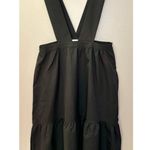 Hayden NWT  LA Black Pinafore Jumper Tiered Midi Dress Photo 1