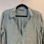 CP Shades Teton Tunic Top in Light Teal Cotton Silk Blend Sz M EUC Style 798 Photo 1