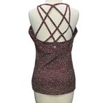 Buffbunny Revolution Tank Top XL Burgundy Red Bossy Dots Strappy Back Athletic Photo 2