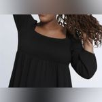 Motherhood NWT - Smocked Babydoll Black Top. Photo 2