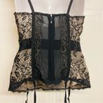 Victoria's Secret  Very Sexy Vintage Garter‎ Snaps Sheer Teddy Lingerie 34B Black Photo 4