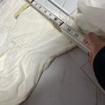 Abercrombie & Fitch NWT  Emerson Linen Blend off the shoulder white mini dress MP Photo 5