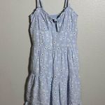 Hollister  Women Light Blue Floral Tiered Mini Sundress size S Photo 0