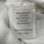 Garnet Hill  Organic Cotton White 3/4 length boxy oversized shirt womens size med Photo 4