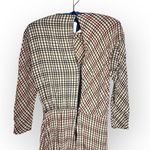 ZARA  ZW Collection plaid check Linen Blend LS midi dress bloggers favorite LS S Photo 7