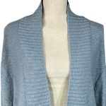a.n.a . X-Large Cardigan Sweater Open Front Long Sleeve Stretch Puritan Blue New Photo 1