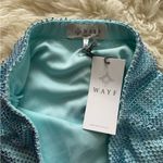 WAYF Blue rhinestone mesh maxi skirt Photo 3