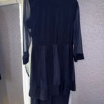 R & M Richards Classic Navy 2 Piece Semi Formal Party Mother of the Bride or Christmas Dress Photo 7
