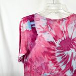 Ralph Lauren XL Top Handmade Tie Dye Pink Blue Spiral Festival Boho Artsy 1754 Photo 8