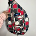 KAVU  Rope bag got dots gray canvas multicolored dots‎ Photo 2