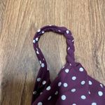 Lands' End Womens Purple White Polka Dot Tankini Swim Top Size 2 XS Modest Photo 4