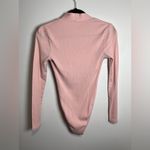 Pale Pink One Piece Long Sleeve Scoop Neck Tie Bodysuit Women’s Sz XS EUC Photo 3