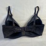 Victoria's Secret  Women's 34DD Incredible Plunge Bra Navy Blue Lace Dainty Photo 1