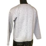 Banana Republic Gray Pearl Trimmed Sweatshirt Top Photo 3