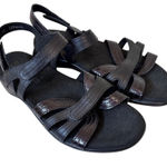 SAS Black Strappy Comfort Sandals Women’s 10WW Beachy Classic Summer Size 10 Photo 0