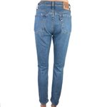 Levi Strauss & Co. 501 Blue High Rise Tapered Leg Distressed Crop Jeans Size 25 Photo 2