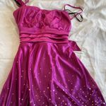 Speechless Vintage  Women’s Sz S Mini Pink Dot Dress Bow Halter Y2K Barbie Fairy Photo 14