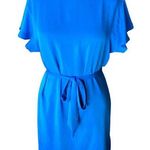 NWT ~ H & M Beautiful Blue Short Frilly Sleeve Dress ~ Women's Size 10 Photo 0