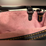 Coach 1941 Rogue 25 with Tea Rose Applique Black Pink Pebble Leather 87065 Photo 11