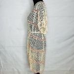 PilyQ  Ivory Coral Natalie Fishnet Cover-Up Dress Size XS/S Rope Sash Belt Photo 6