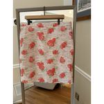 J.Crew  Pink Floral Tweed Pencil Skirt Women’s Size 14 High Waist Photo 2