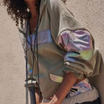 Free People MOVEMENT AWAY WE GO HALF ZIP Green Size M Photo 0