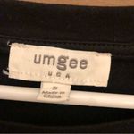 Umgee  USA Star Glitter Raglan Sleeve Sweatshirt Gold‎ Black Small Photo 2