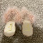 Lulus Blush Pink Feather Accent Pointed Toe Heels Photo 6