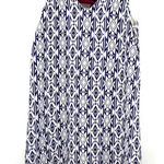 Everly  Size‎ Large blue white dress purple pink bow sleeveless tank minidress Photo 0
