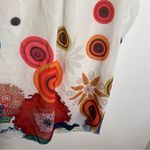 Charlie B Sleeveless Blouse White Multi Geometric Floral M Size M Photo 3