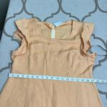 Urban Renewal  Linen Peach ruffle flutter sleeves Dress Photo 6